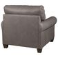 Bassett Leather Chair in Stonewash, , large