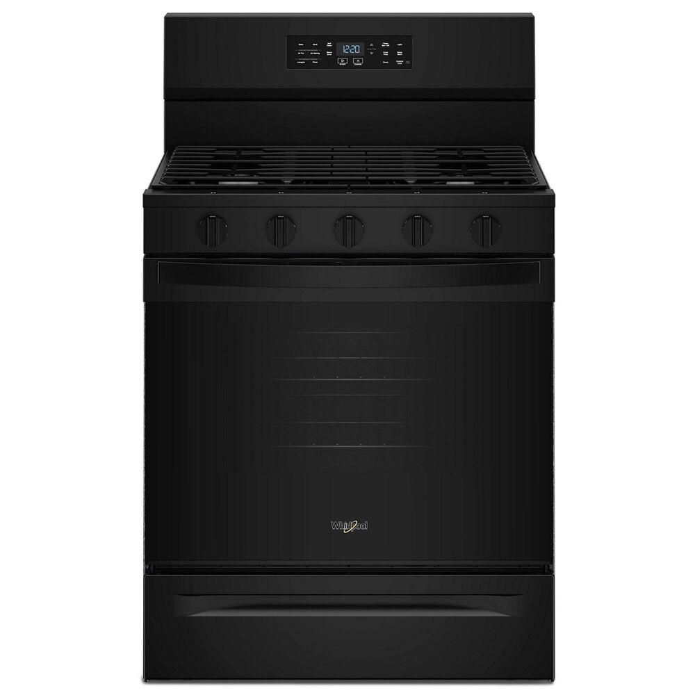 Whirlpool 5 Cu. Ft. Gas Range with Air Cooking Technology in Black, , large