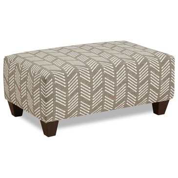 Arapahoe Home Shearling Cocktail Ottoman in Coconut Mocha, , large