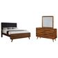 Pacific Landing Robyn 3 Piece King Bedroom Set in Dark Walnut, , large