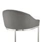 Blue River Katherine 26" Counter Stool with Gray Cushion in Brushed Stainless Steel, , large