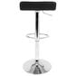 LumiSource Bistro-Ale 3-Piece Bar Set with Black Cushion in Silver and Chrome, , large