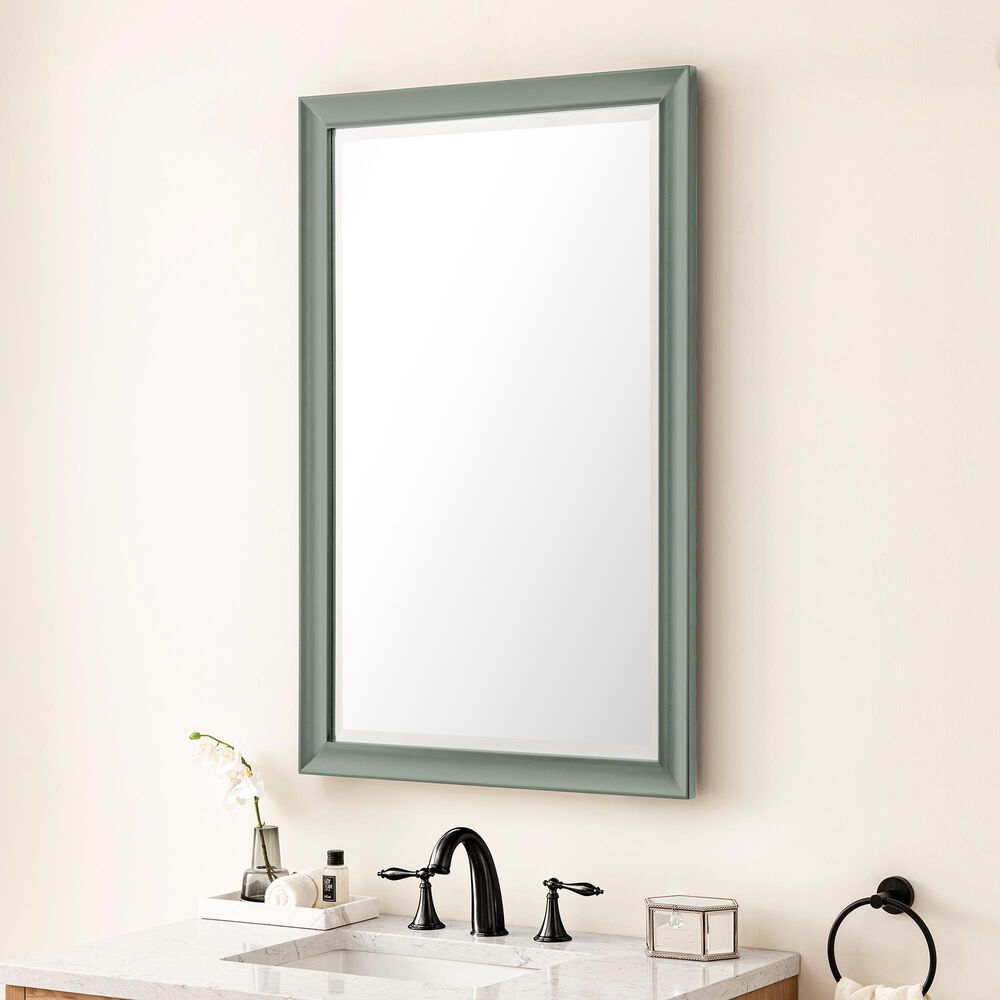 James Martin Vanities Glenbrooke 26&quot; Rectangular Mirror in Smokey Celadon, , large