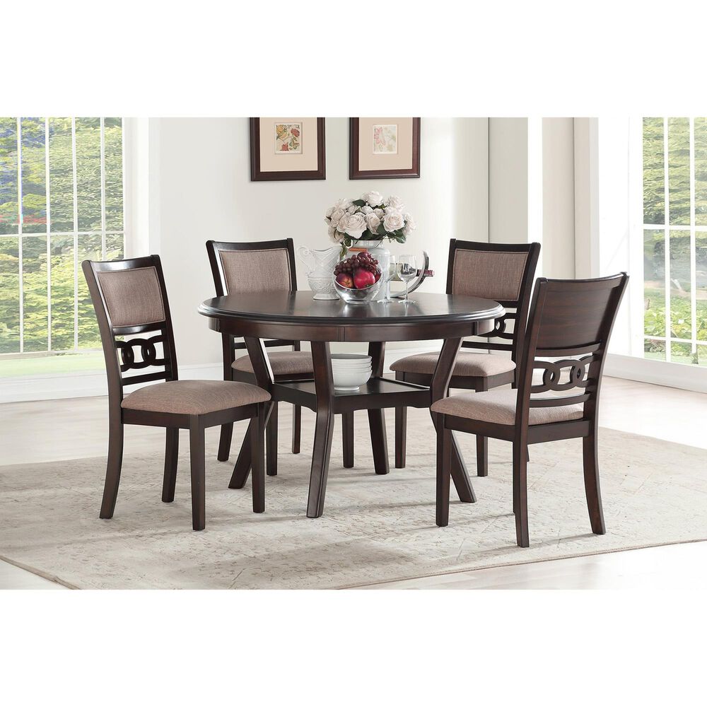 New Heritage Gia Side Chair with Light Brown Cushion in Cherry, , large