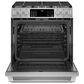 Cafe 30" Slide-In Dual Fuel Range in Stainless Steel, , large
