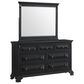 Mayberry Hill Bridgestone 7-Drawer Dresser and Mirror in Black, , large