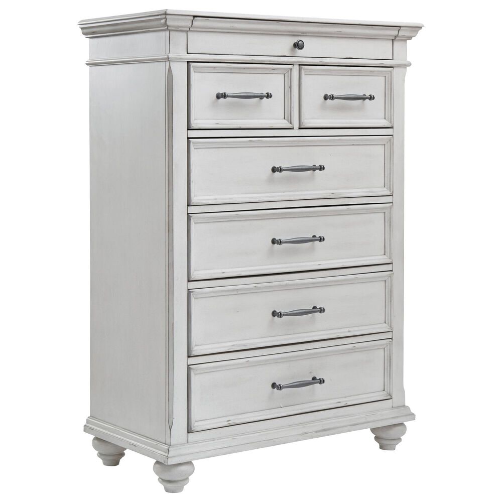 Ashley Kanwyn 5-Piece King Storage Bedroom Set in Whitewash, , large