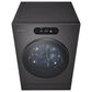 LG 5.8 Cu. Ft. Smart Front Load Washer and 9 Cu. Ft. Smart Electric Dryer Laundry Pair in Brushed Black Steel, , large