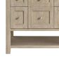 James Martin Vanities Breckenridge 36" Single Vanity in Whitewashed Oak with 3 cm White Zeus Quartz Top, , large