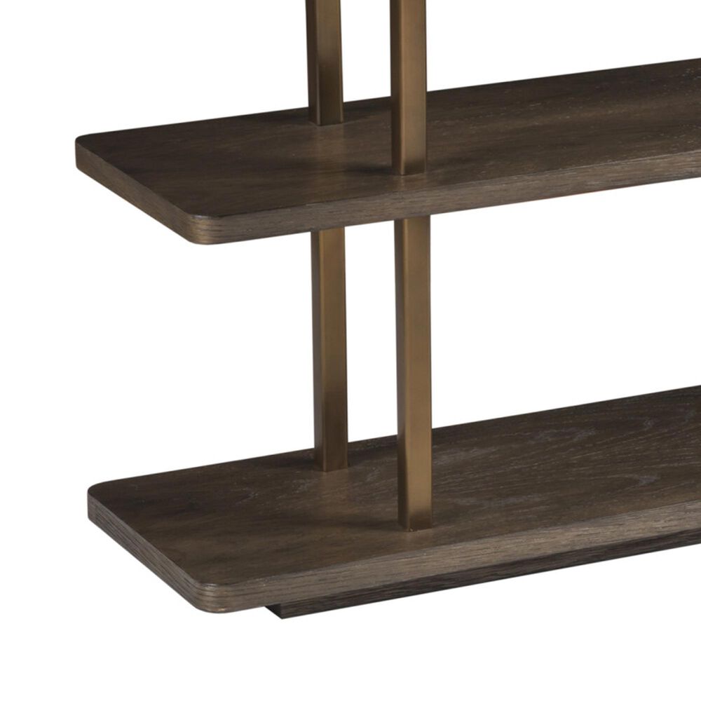 Artistica Home Andare Sofa Table in Dry Brown and Antiqued Brass, , large