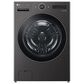 LG 5 Cu. Ft. Front Load Washer with 25 Wash Cycles and 7.4 Cu. Ft. Electric Dryer Laundry Pair in Black Steel, , large