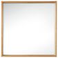 James Martin Vanities Milan 35.4" Square Mirror in Natural Ash, , large