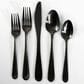 Gibson Home Stravida 20-Piece Flatware Set in Black, , large