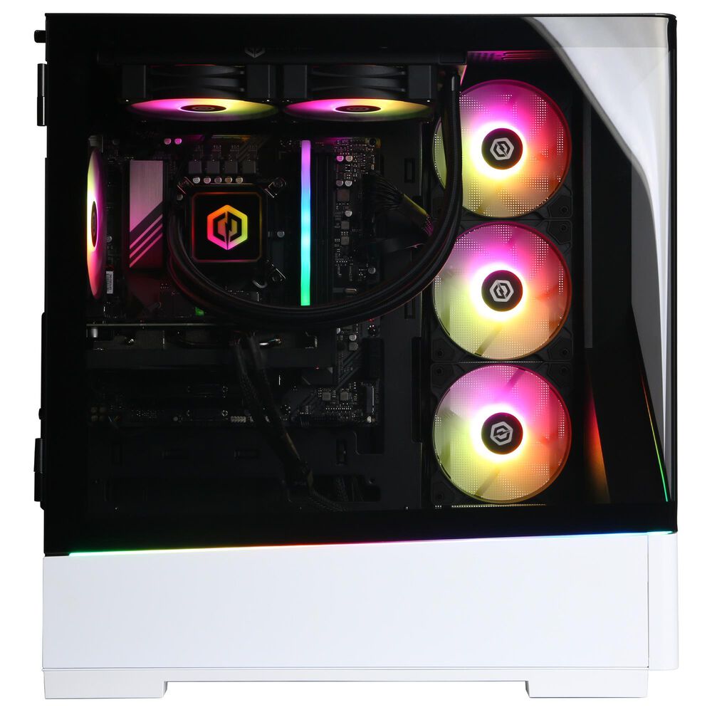 CyberPowerPC Gamer Supreme Gaming Desktop | Intel Core i7-14700F - 16GB RAM - NVIDIA GeForce RTX 5060 Graphics - 2TB SSD in White, , large