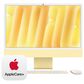 Apple 24-Inch iMac All-in-One Desktop - Apple M4 chip - 10-core CPU - 16GB RAM - 10-core GPU - 512GB SSD in Yellow with 3-Year AppleCare+, , large