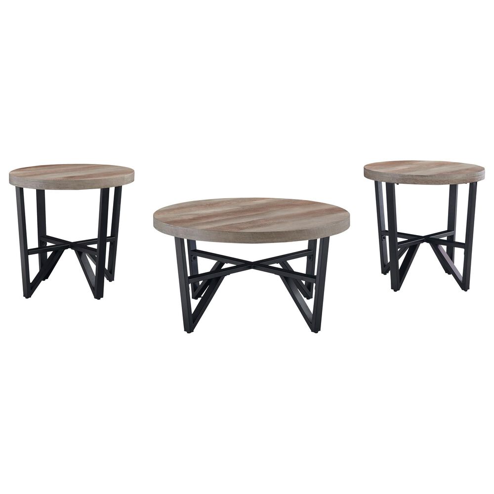 Ashley SimpleJoy, Deanlee and Aniela 7-Piece Living Room Set in Onyx, , large