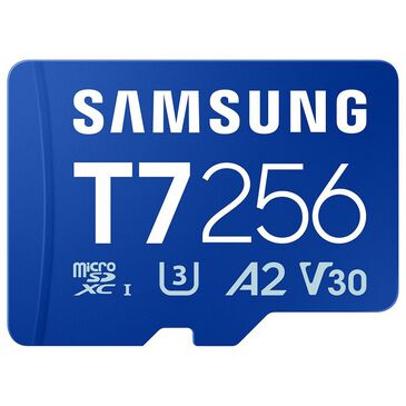 Samsung 256GB T7 UHS-I microSDXC Memory Card in Blue, , large