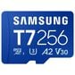 Samsung 256GB T7 UHS-I microSDXC Memory Card in Blue, , large