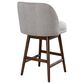 Armen Living Sadie 26" Swivel Counter Height Stool in Brown Oak, , large