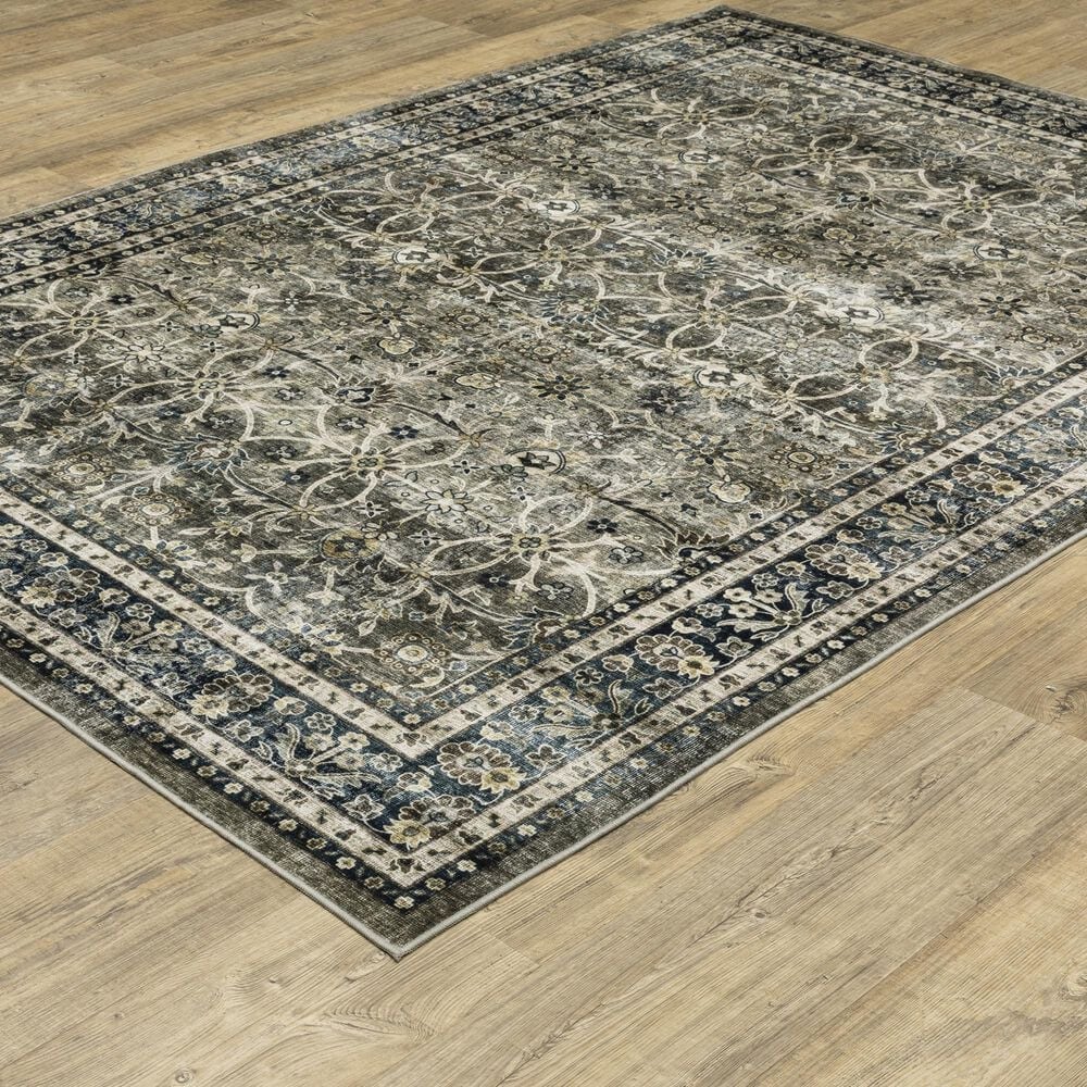 Oriental Weavers Sumter 3&#39;6&quot; x 5&#39;6&quot; Grey and Blue Area Rug, , large