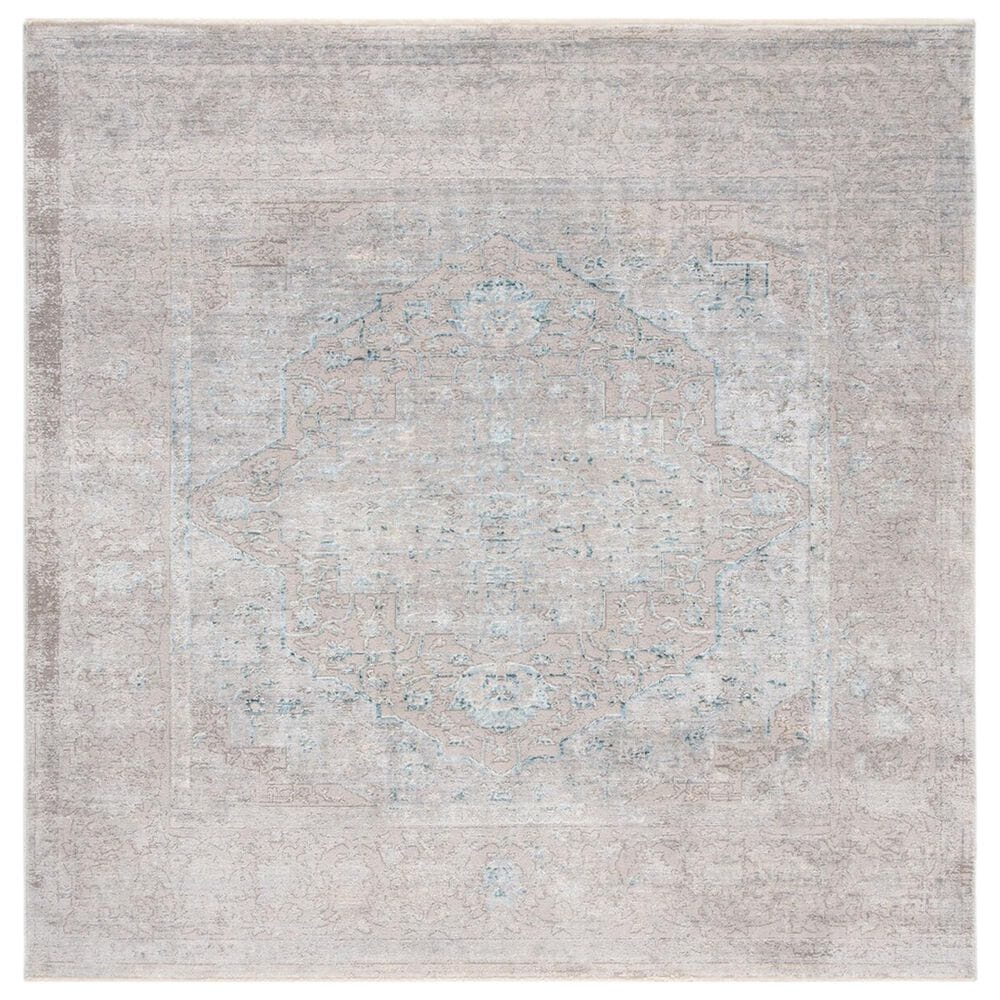 Safavieh Dream DRM401H 6"7" Square Grey and Blue Area Rug, , large