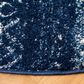 Safavieh Tulum 6"7" Round Blue and Ivory Area Rug, , large