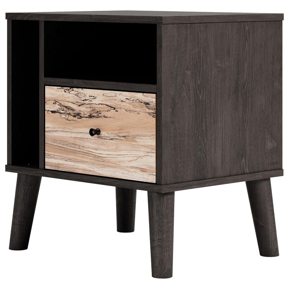Ashley Piperton Nightstand in Brown and Dark Charcoal, , large