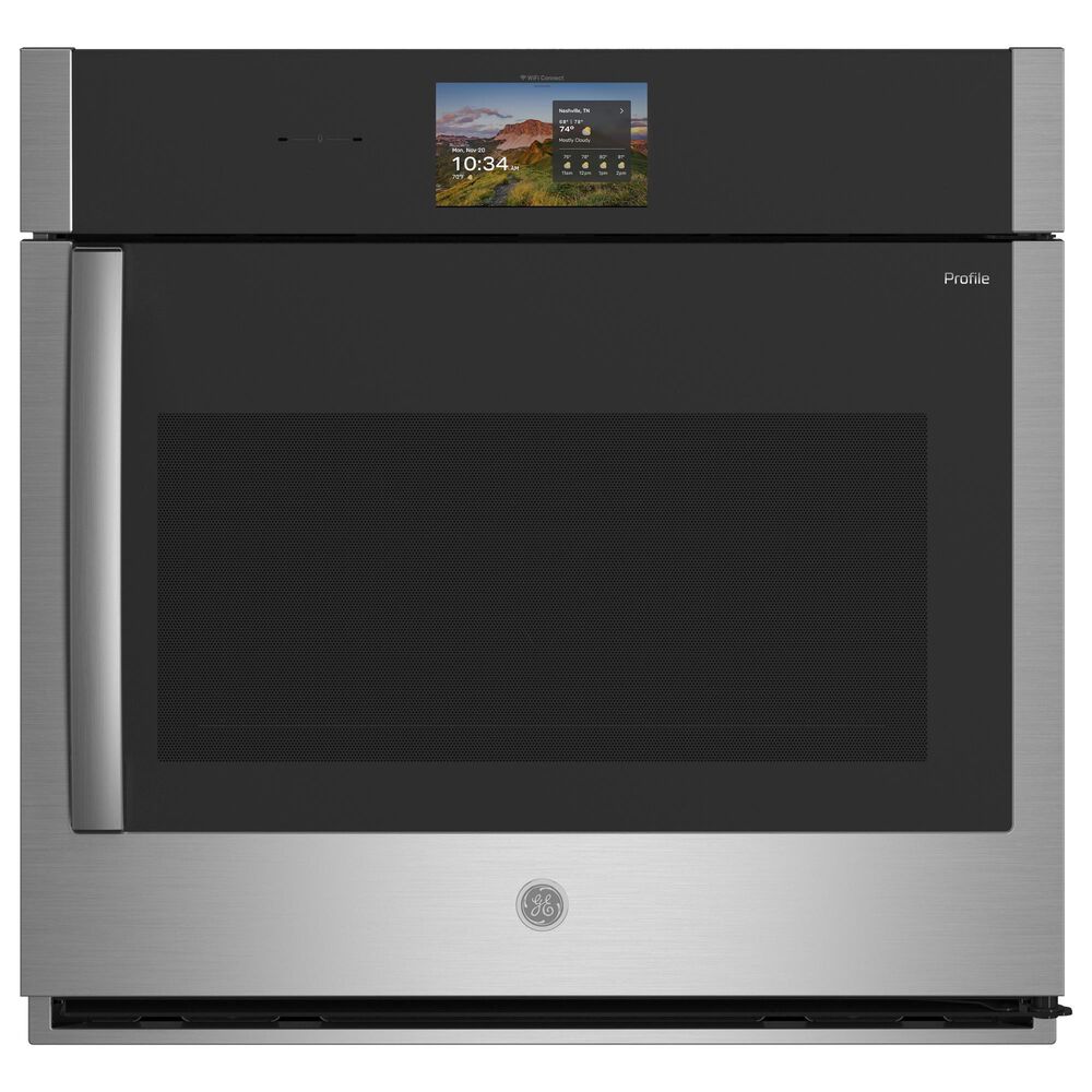 GE Profile 30" Smart Built-in Convection Single Wall Oven with Right-Hand Side-Swing Door in Stainless Steel, , large