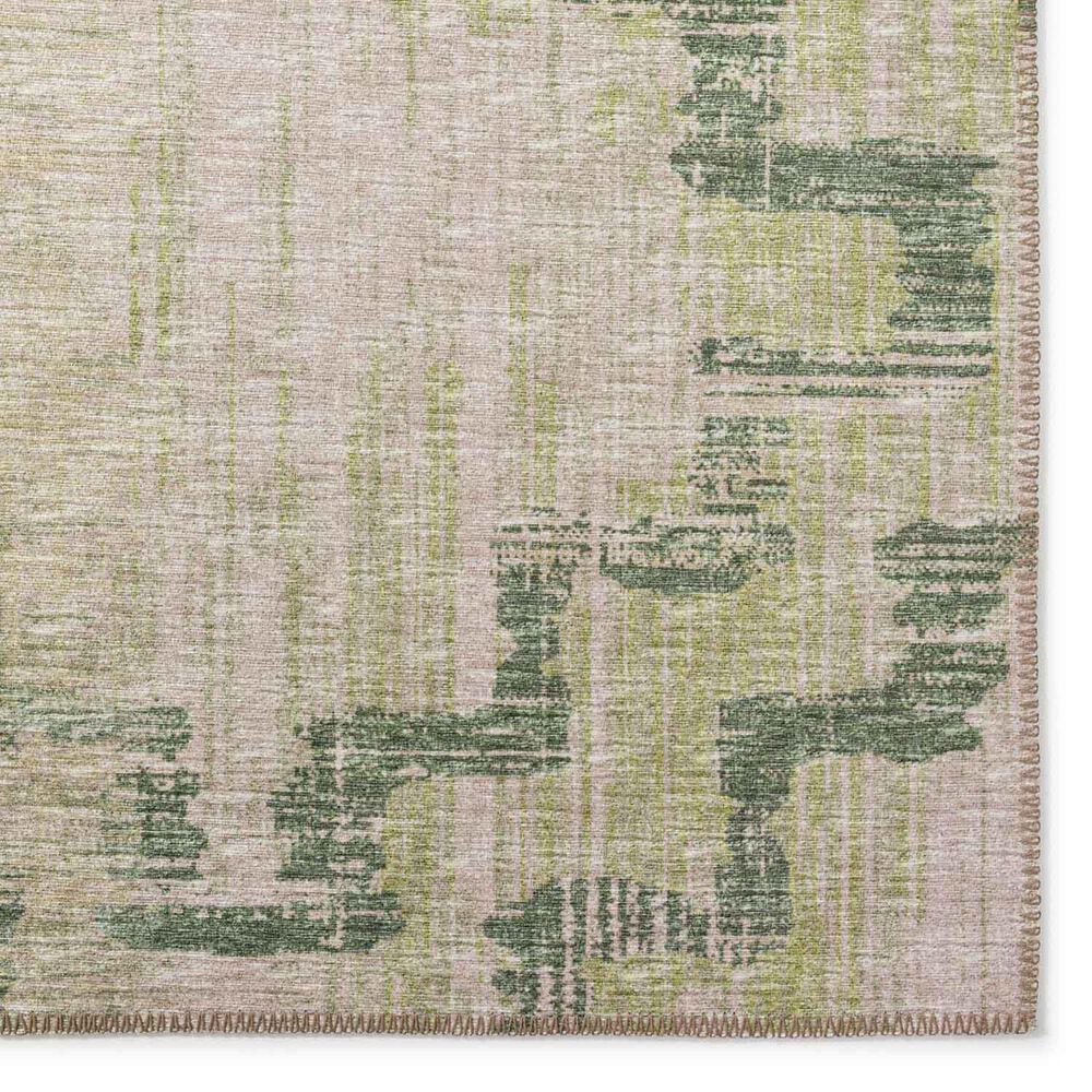 Dalyn Rug Company Sedona Geometric 2&#39;3&quot; x 12&#39; Moss Indoor/Outdoor Performance Runner, , large