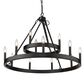 Golden Lighting Alastair 12-Light Chandelier in Matte Black, , large