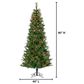 The Gerson Company 7.5" Pre-Lit Baxter Pine Christmas Tree in Green, , large