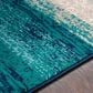 Surya Paramount 7"10" x 11"2" Teal, Aqua, Navy, Taupe and Cream Area Rug, , large