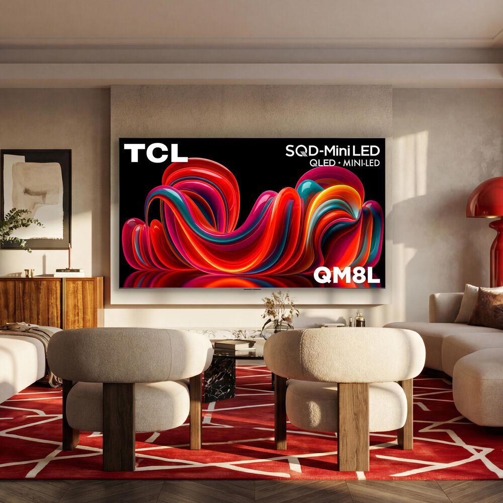 TCL 85" QM8L Series 4K UHD HDR SQD-Mini LED Smart TV with Google TV, , large