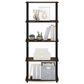 HOMLUX 5-Tier Display Rack in Amber Pine and Black, , large