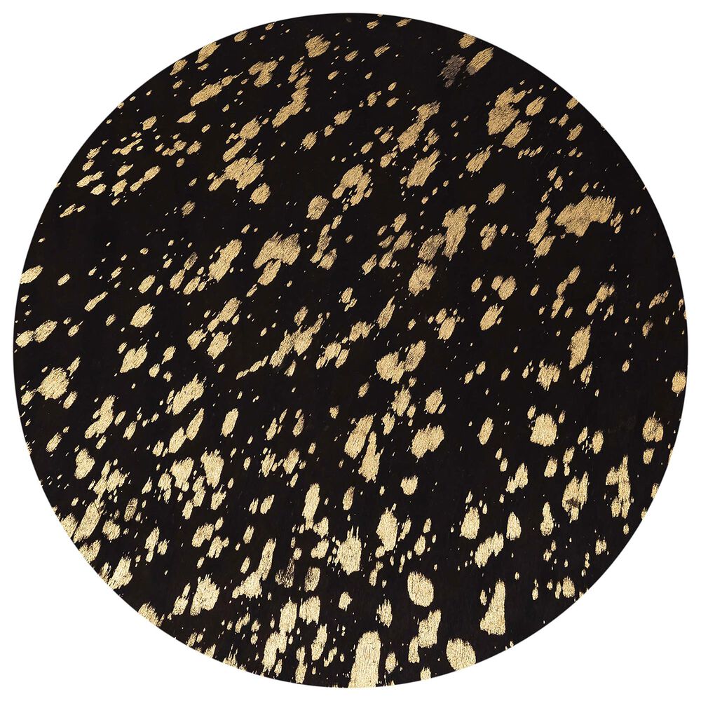 Tov Furniture Goathide Side Table in Black and Gold, , large