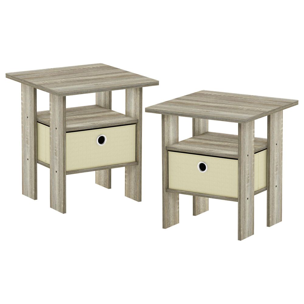 HOMLUX 1-Drawer End Table in Sonoma Oak, , large