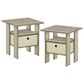 HOMLUX 1-Drawer End Table in Sonoma Oak, , large