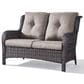 Sunwell Garden Patio Loveseat with Brown Frame in Gray, , large