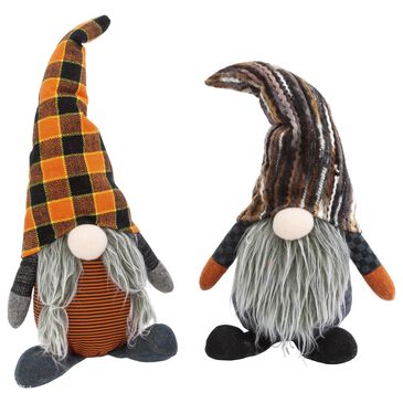 The Gerson Company 12" Plush Halloween Gnome Figurines (Set of 2), , large