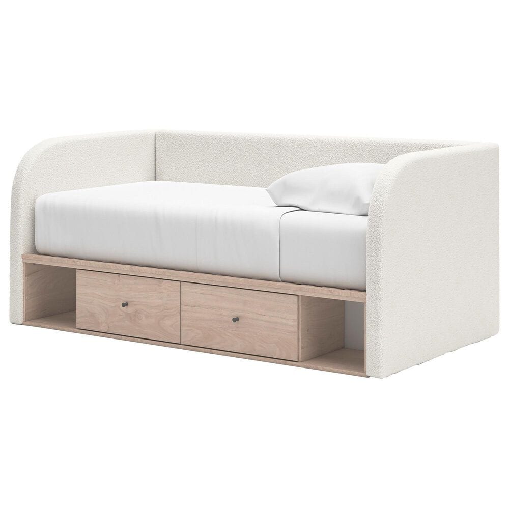 Ashley Arloster Full Upholstered Day Bed with Storage  in White, , large