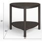 Nicolette Home Hadleigh Accent End Table in Coffee Bean, , large