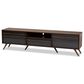 Baxton Studio Naoki 70" TV Stand in Grey and Walnut, , large