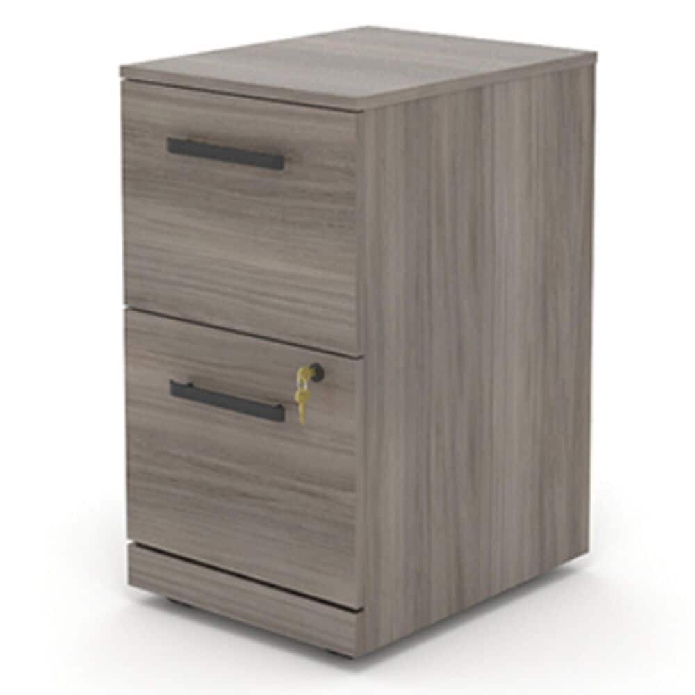 Sauder Affirm Two Drawer Mobile File Cabinet in Hudson Elm, , large