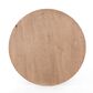 Four Hands Bronx Round Dining Table in Light Brushed Parawood and Dark Brown, , large