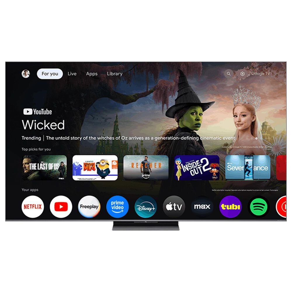 TCL 85" Class QM8L Series SQD-Mini LED 4K UHD HDR - Smart TV with 7.1.4 Channel Soundbar System in Black, , large