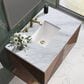 James Martin Vanities Marcello 36" Single Bathroom Vanity in Chestnut with 3 cm Carrara White Marble Top and Rectangular Sink, , large