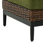 Ashley Horizon Hall Outdoor Ottoman with Cushion in Green, , large