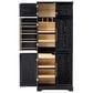 HOMLUX HOMLUX 78.2" Tall Farmhouse Kitchen Pantry Cabinet with 8 Door Shelves, Storage Cabinet with 4 Adjustable Shelves, Hidden Drawer, Wine Rack, Versatile Cupboard for Kitchen, Dining & Bathroom, Ash Black, , large