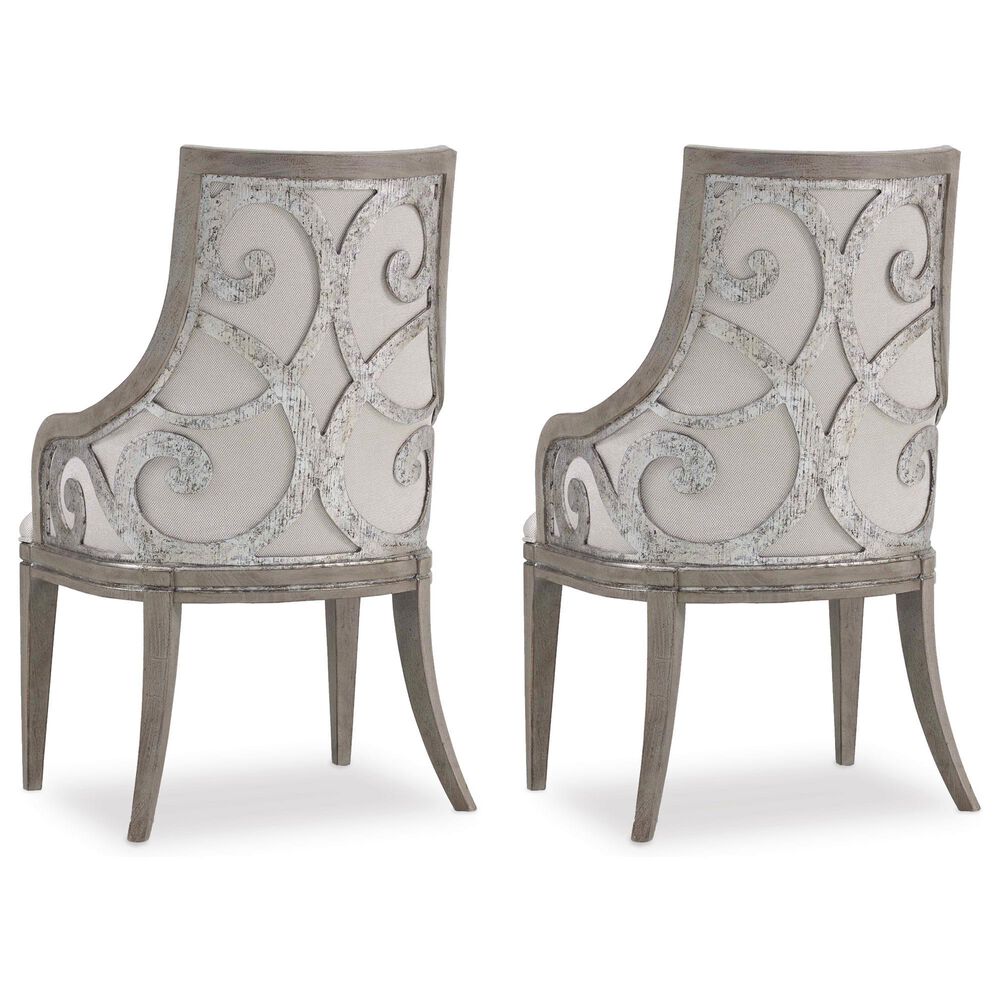 Hooker Furniture Sanctuary Arm Chair in Greige &#40;Set of 2&#41;, , large