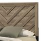 Crown Mark Valor Queen Panel Bed in Light Brown, , large